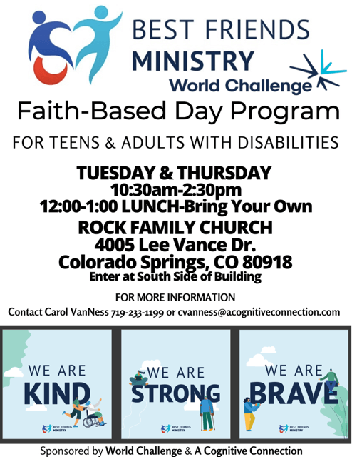 flyer for a faith based program event